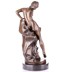 Fürdő női akt - bronz szobor márványtalpon képe